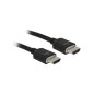 Delock HDMI-kabel 2m Sort